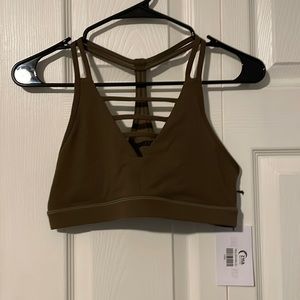 Zyia olive grid bra